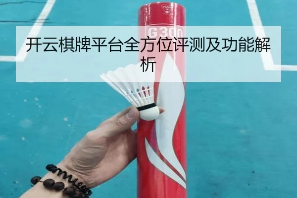 开云棋牌平台全方位评测及功能解析